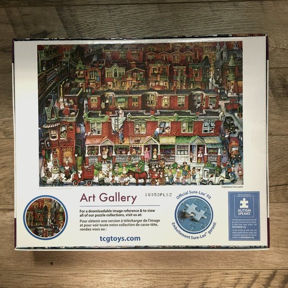 NWT 2000-Piece Artsy Puzzle Art Gallery 'Neighborhood' - Picture 4 of 7